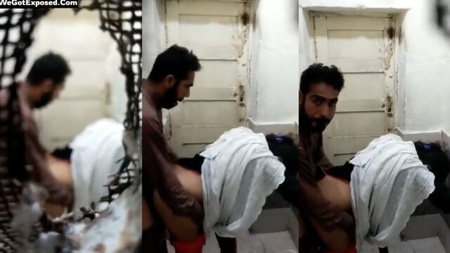 Paki nurse bhabhi doggy fucking in hospital bathroom, mms leaked video