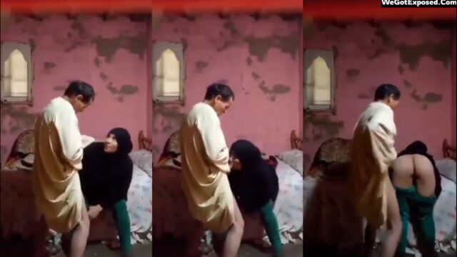 Desi Pakistani old man fucking his bahu mms viral, clear audio