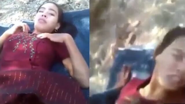 Muslim girl ne khet me lund liya, Outdoor sex mms