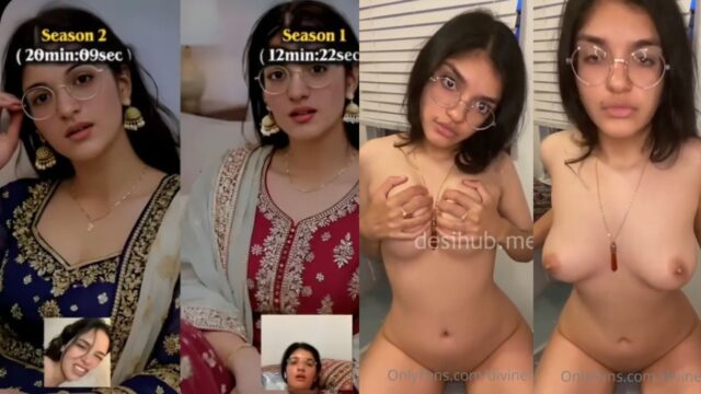 Beautiful Chashmish Girl Latest Trending 2 Nude Videos Jiggling Boobs and Dildo Riding, Indian insta viral