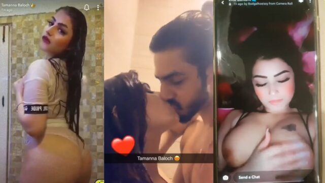 Sexy Pakistani TikToker Tamanna Baloch blowjob & fucking viral clips
