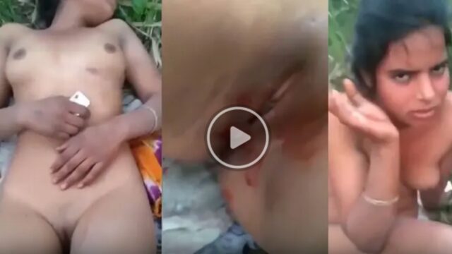 Cute Desi virgin girl fucked hard in farm, viral mms
