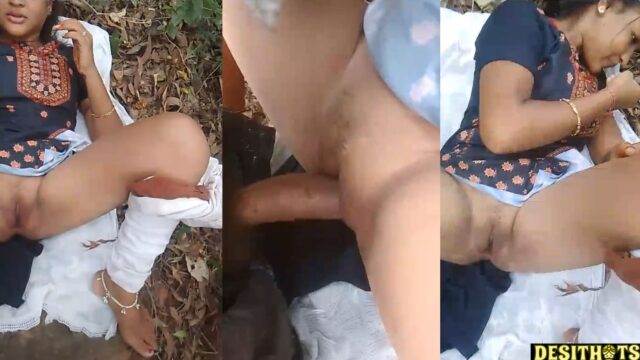 Dehati teen college girl ki chikni chut chudai jungle mai