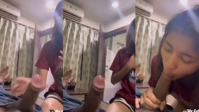 College Babe Hostel Mein BF Ka Dick Suck Karke Secret Fucking Leaked MMS