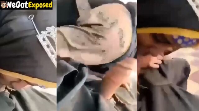 Hijabi Girl Sucks Dick Outdoors in Public