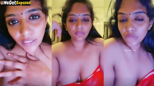 Telugu Busty Wife Shows Big Boobs on Tango Live