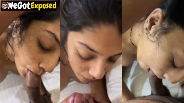 Gorgeous Girlfriend Enjoying Deep Sucking