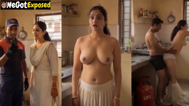 Beautiful Desi Bhabhi Gas Delivery Boy Ke Sath Chudi