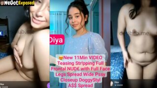 Diya Insta Model Fully Nude On Tango Live Spreading Legs And Ass Closeup
