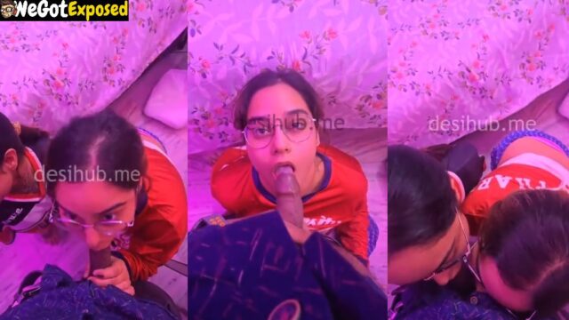 Sunandini Aur Shinjini Chakraborty Threesome Blowjob